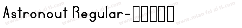 Astronout Regular字体转换